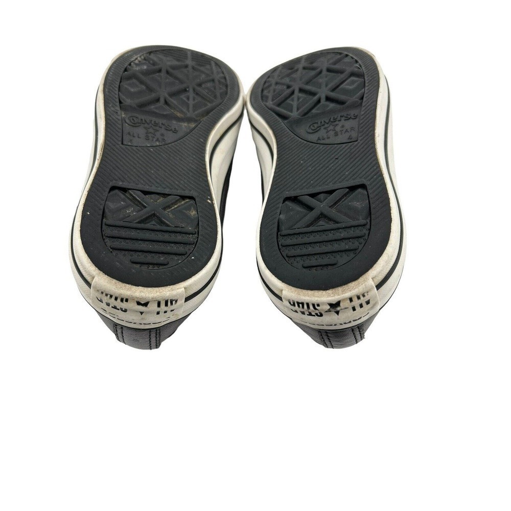 Converse All Star Women Low Top Sneaker Size 6 Gunmetal Gray Metallic Lace Up - Picture 5 of 12